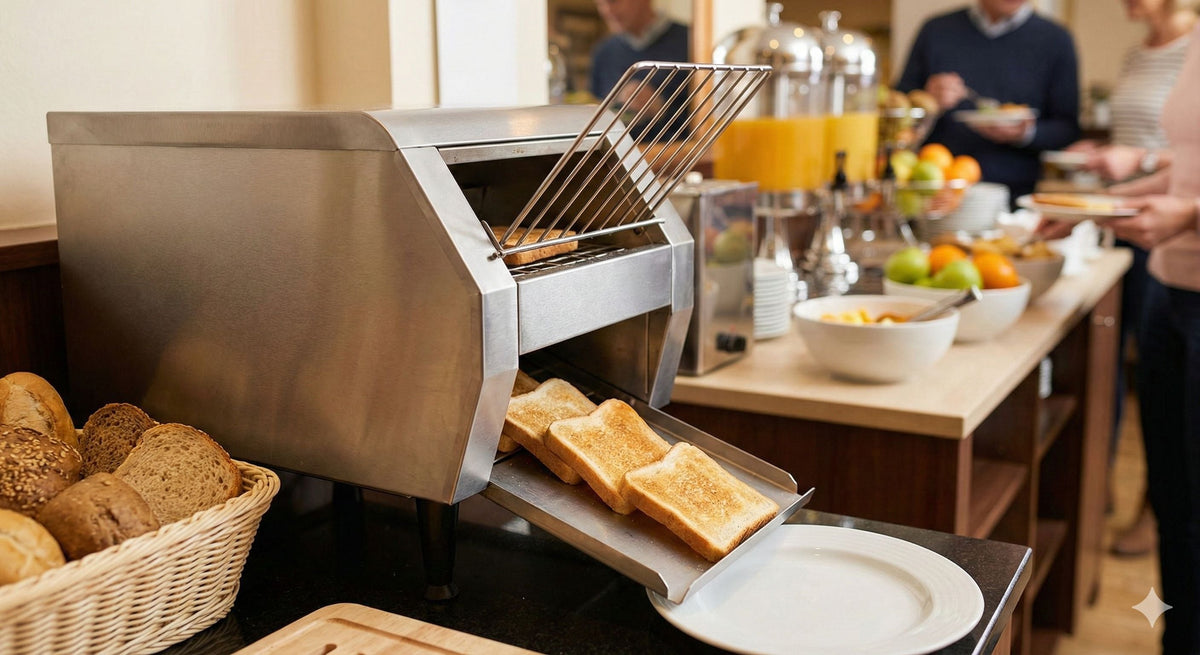 Conveyor toaster kiezen: capaciteit en inzet voor horeca