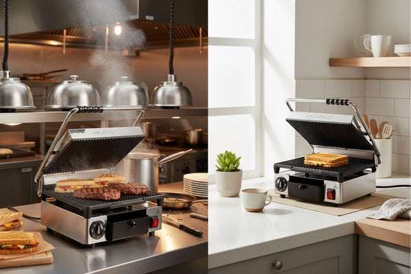 Gietijzer vs. Keramische contactgrills: Wat is de beste keuze voor jouw zaak?