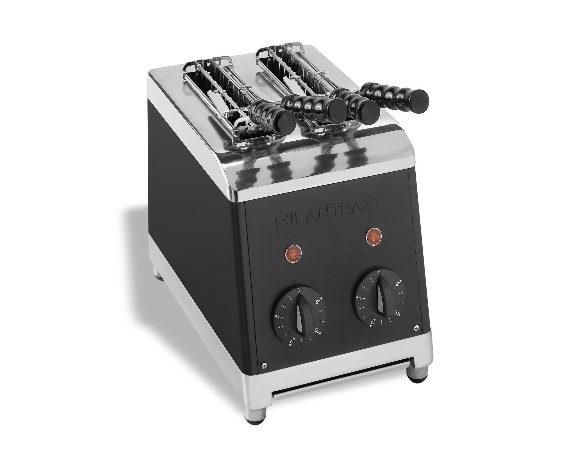 Milan Toast Tosti Apparaat 2-tangs | Zwart